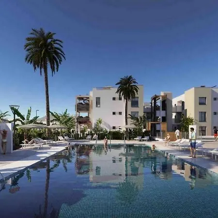 View Luxury In New Complex Pueblo Majorero Next To Golf Course 5 Min Walk From The And Atlantico Shopping Centre In Next To Cassino And Elba Sara 2 Bedrooms 2 Bathrooms Huge Terace! Appartement Caleta De Fuste