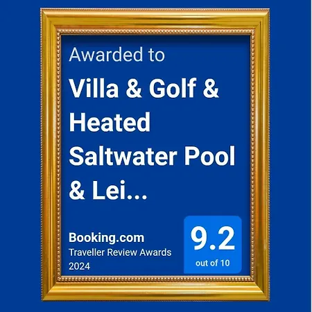 & Golf & Heated Saltwater Pool & Leisure & Wifi Villa
